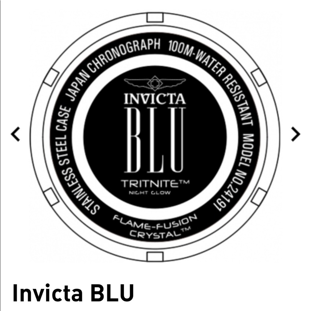 BLU Stainless Steel Watch with Silicone Strap